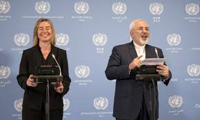 Picture of EU Foreign Minister and President Rouhani